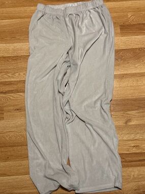 Juicy Couture Velour Pajama Pants Women’s Medium Light Gray Sleepwear Lounge